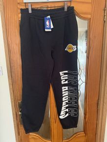 BNWT Dark Grey NBA Lakers Fleece joggers size L UK16 EU44 Postage included