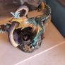 Vintage Fantasy Dueling Dragons Image 3