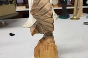 Carved wooden eagle