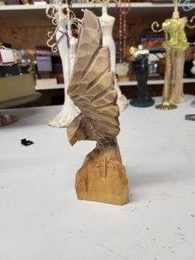 Carved wooden eagle