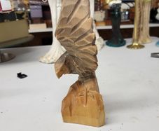 Carved wooden eagle