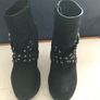 Pre-loved Black Stiletto Ankle Boots-Size 4 Image 3
