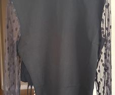 Boohoo Black Mesh Sleeve Bodysuit