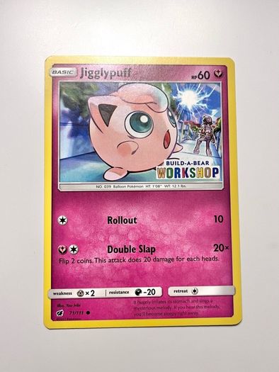 Pokemon TCG Jigglypuff 71/111 Build-A-Bear Workshop Promo