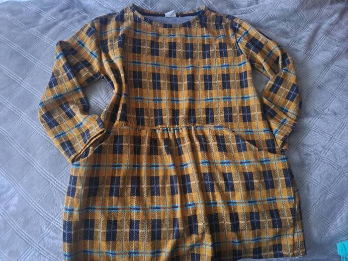 Zara Tartan yellow dress 8-9