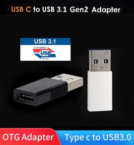 USB 3.1 Gen 2 (10 Gbps) Type-C (Female) to Type-A (Male) Adapter Convertor (Brand New/Warranty)