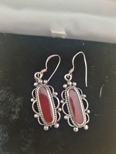 Earings Amber Sterling Silver