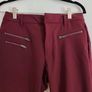 Gap burgundy skinny trousers, zip details, size 8 Image 2
