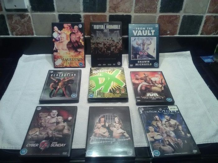 Selection of WWF DVDs price is for all
