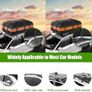Car Roof Bag,21 Cubic Feet Large Roofing Cargo Carrier Bags Waterproof Soft Rooftop Luggage Storage Box for Any Cars With/Without Roof Rack/Rails/Bars Image 2