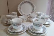 Vintage 21 pieces Tea Set Paragon Meadowvale Bone China