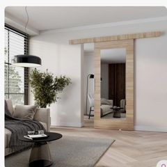 Mirrored sliding doors