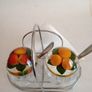 Vintage Lucite Preserve Pots Complete with Napkin Holder Image 2
