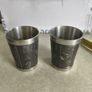 SET OF 2  Vintage Mullingar pewter CUPS 9 CM TALL, Image 4