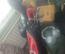 golf bag with clubs