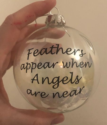 Personalised Glass Christmas baubles