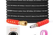 Pressure Washer Hose, 30.5m, Kink Free 3/8"-14.8 Male, 3/8"-15 Female For Most Brand Pressure Washers, 4.9'' Bending Radius, 4800 PSI Heavy Duty