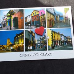 Ireland Postcard : Ennis , Co. Clare - Multi-view