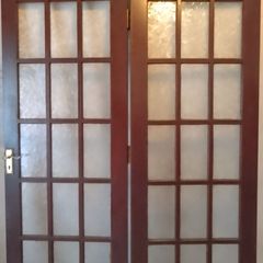 Pair of solid wood French door