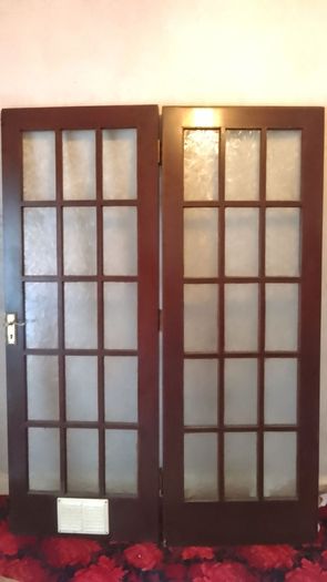 Pair of solid wood French door
