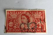 Old Queen Elizabeth stamp