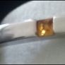 Tipperary Crystal  Silver Bar Birthstone Bracelet - November (Citrine Crystal) New in Box. Image 3