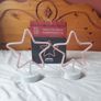 2 x table top christmas star neon lights by the jolly sleigh company Image 3
