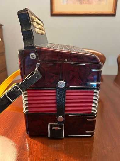 Hohner 3-Row Button Accordion - GCF - Vintage