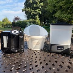 Tommee T Prep Machine, steriliser,bath and harness