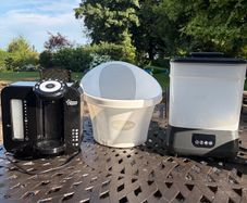 Tommee T Prep Machine, steriliser,bath and harness