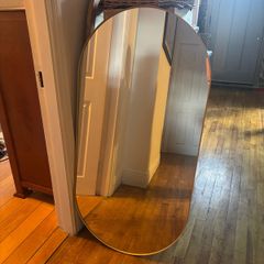 Large oval mirror
