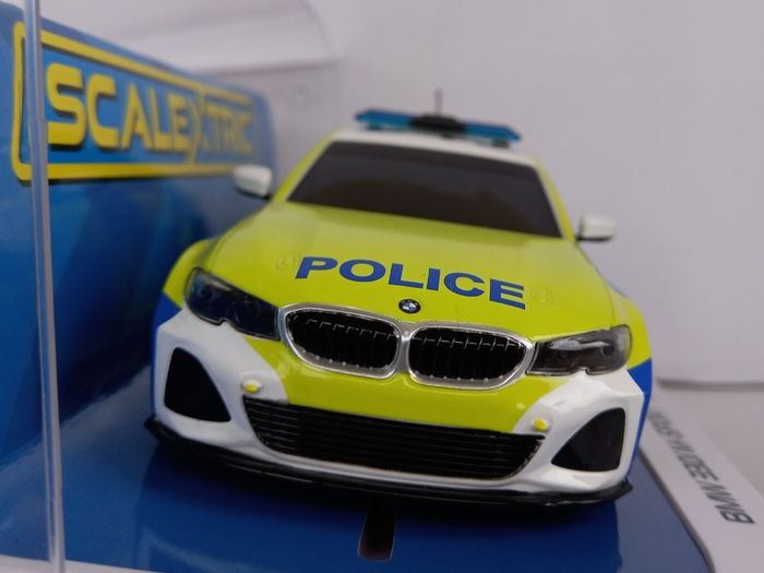 Scalextric BMW 330i Police Slot Car ( C4165 street )