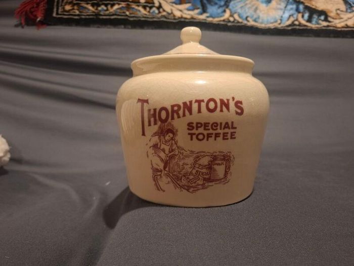 Vintage 1950's Thorntons Special Toffee Jar