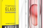 Screen Protector for iPhone 15 6.1-Inch, Tempered Glass Film with Easy Installation Tool, Case-Friendly, HD Clear, 3-Pack