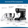 Stand Mixer,5 Quarts 8-Speed 1000W Tilt-Head Food Mixer, Kitchen Electric Standing Mixer With Dough Hook, Whisk, Beater, Splash Guard & Mixing Bowl For Baking, Dishwasher Safe (Black Image 6