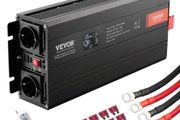 Pure Sine Wave Inverter, 3000 Watt, DC 12V to AC 230V Power Inverter with 2 AC Outlets 2 USB Port 1 Type-C Port, LCD Display and Remote Controller for Large Home Appliances, CE FCC Certified