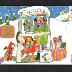 1996 Ireland 10 unit Christmas (ODS2 chip) Call Card Used. Telecom Eireann card number 1151.