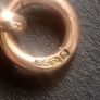 Antique 9ct rose gold school rugby shield pendant Image 8