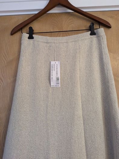 Woodland Knit Champagne Fine End Skirt. (Design  in Ireland) S. 2 -12. B.N.W.T.       Add Up.