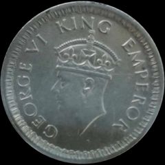 1942 1/4 Rupee
