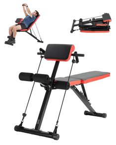 Multi-Functional Weight Bench - Adjustable & Foldable - Roman Chair Design - 350kg Capacity