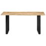 Dining Table 160x80x75 cm Solid Mango Wood Image 3