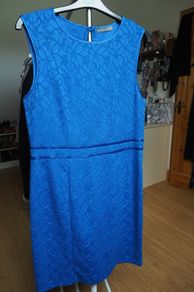 Royal blue lace dress