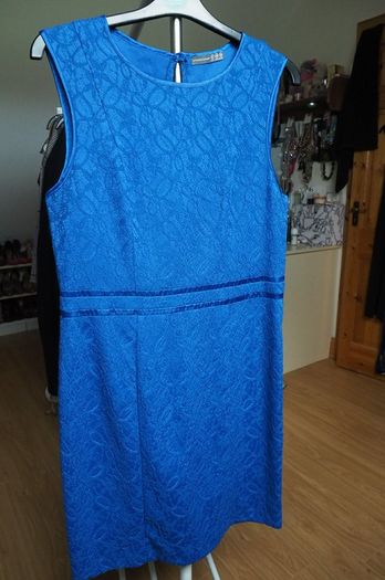 Royal blue lace dress