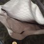 Michael Kors brown signature large handbag with shoulder strap. Spacious interior with multiple pockets. In perfect condition apart from one small tear, as shown in the photo. Image 6