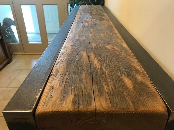 Handcrafted Console Table from reclaimed Timber and Steel