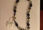 Amethyst, Lemon quartz & Smokey quartz necklace