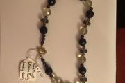 Amethyst, Lemon quartz &amp; Smokey quartz necklace