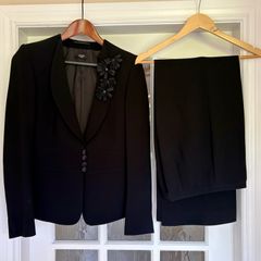 Ladies Black Trouser Suit