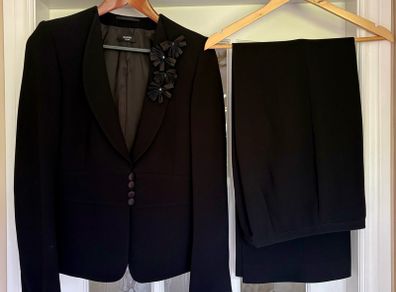 Ladies Black Trouser Suit